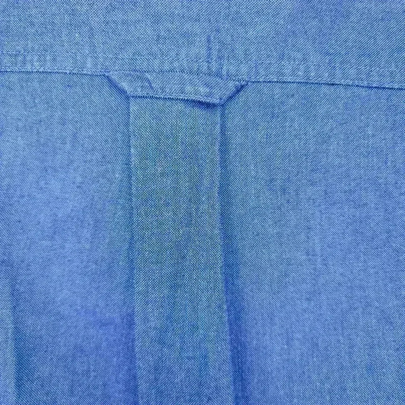 CLASSIC BLUES Oxford Dark Blue long-sleeved cotton button-down shirt EUC XL - Picture 9 of 9